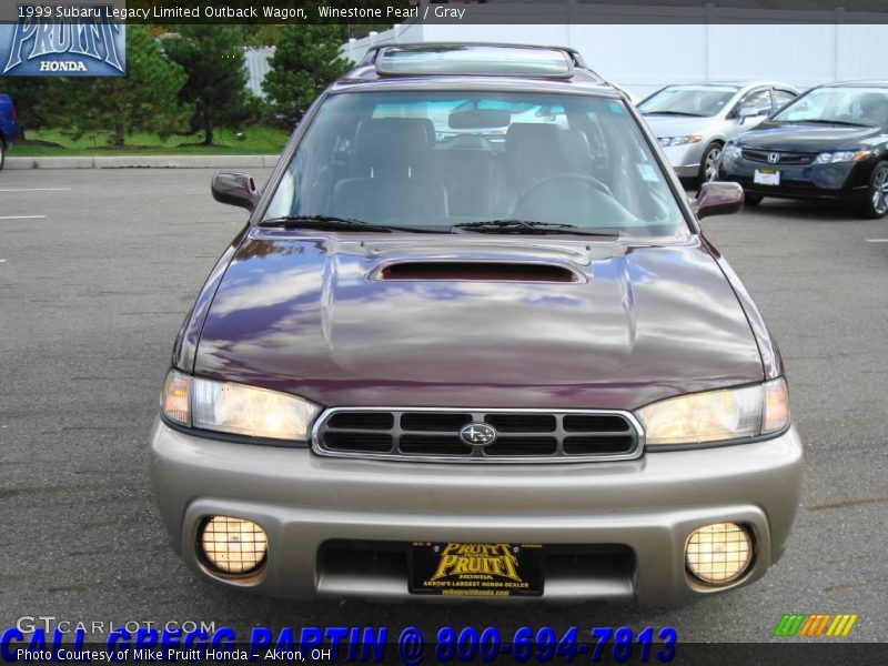 Winestone Pearl / Gray 1999 Subaru Legacy Limited Outback Wagon