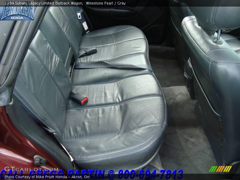 Winestone Pearl / Gray 1999 Subaru Legacy Limited Outback Wagon