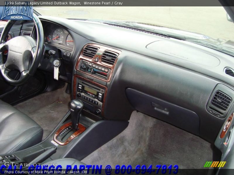 Winestone Pearl / Gray 1999 Subaru Legacy Limited Outback Wagon