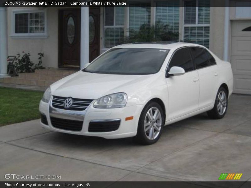 Campanella White / Pure Beige 2006 Volkswagen Jetta TDI Sedan