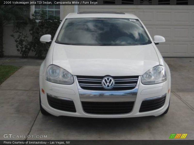 Campanella White / Pure Beige 2006 Volkswagen Jetta TDI Sedan