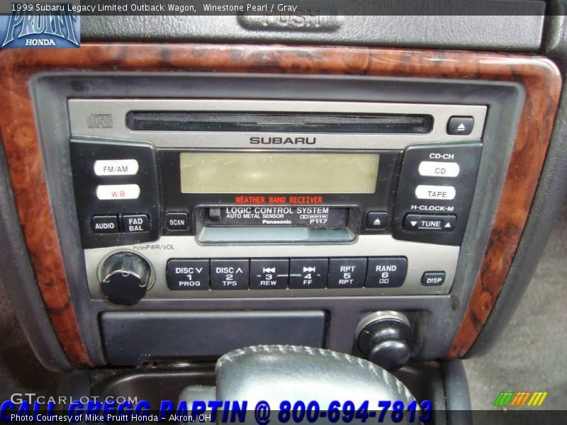 Winestone Pearl / Gray 1999 Subaru Legacy Limited Outback Wagon