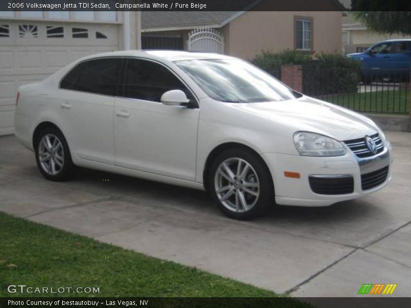 Campanella White / Pure Beige 2006 Volkswagen Jetta TDI Sedan