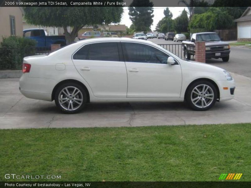 Campanella White / Pure Beige 2006 Volkswagen Jetta TDI Sedan