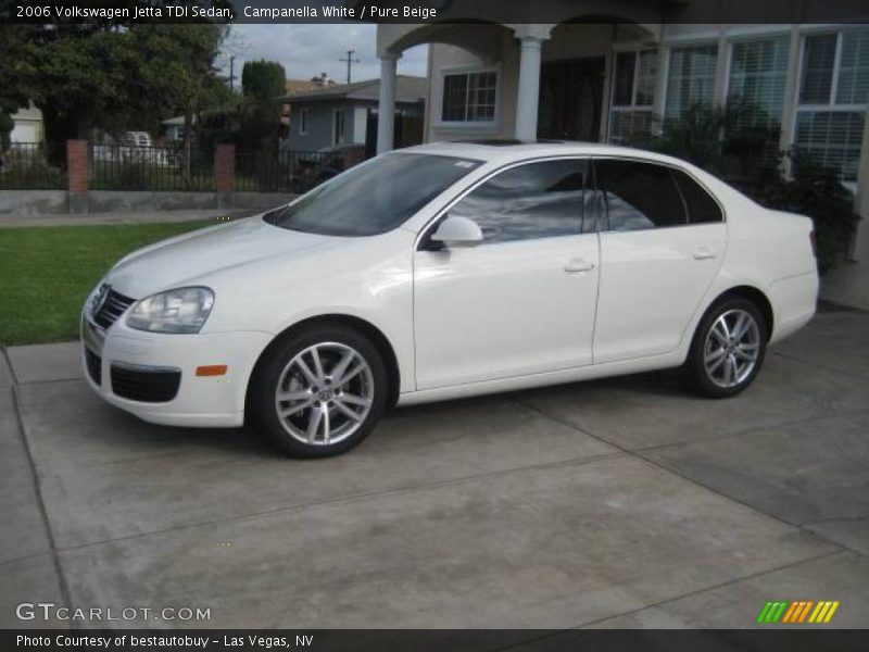 Campanella White / Pure Beige 2006 Volkswagen Jetta TDI Sedan