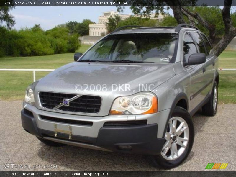 Crystal Green Metallic / Taupe/Light Taupe 2003 Volvo XC90 T6 AWD