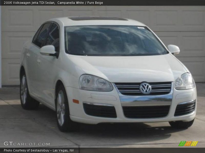 Campanella White / Pure Beige 2006 Volkswagen Jetta TDI Sedan