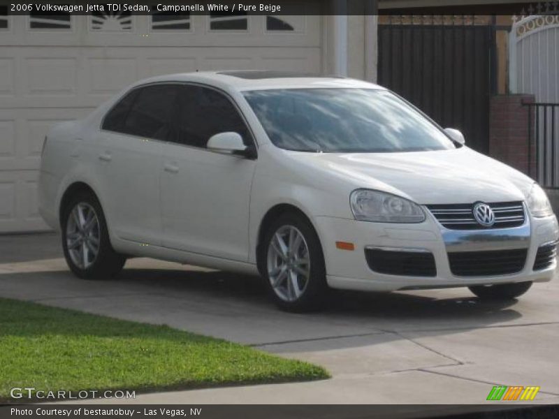 Campanella White / Pure Beige 2006 Volkswagen Jetta TDI Sedan
