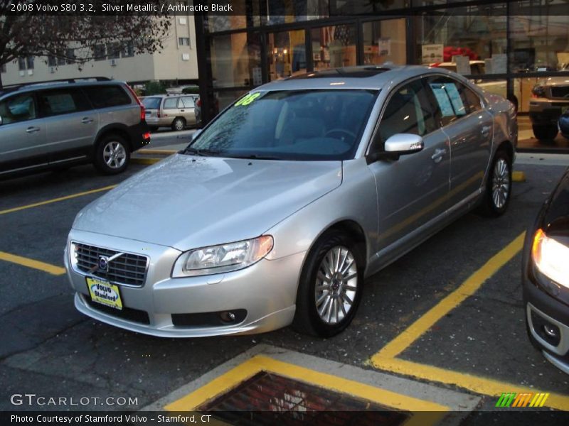 Silver Metallic / Anthracite Black 2008 Volvo S80 3.2