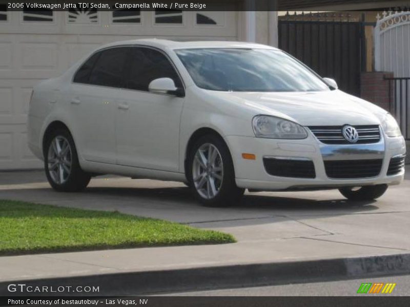 Campanella White / Pure Beige 2006 Volkswagen Jetta TDI Sedan