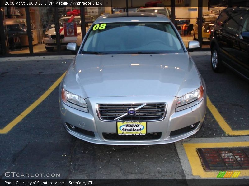 Silver Metallic / Anthracite Black 2008 Volvo S80 3.2