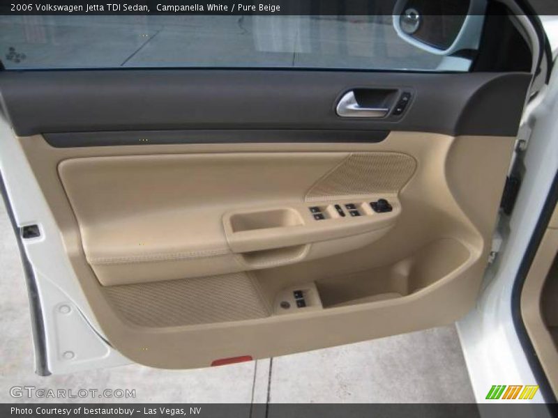 Campanella White / Pure Beige 2006 Volkswagen Jetta TDI Sedan