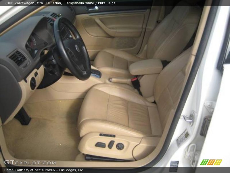 Campanella White / Pure Beige 2006 Volkswagen Jetta TDI Sedan