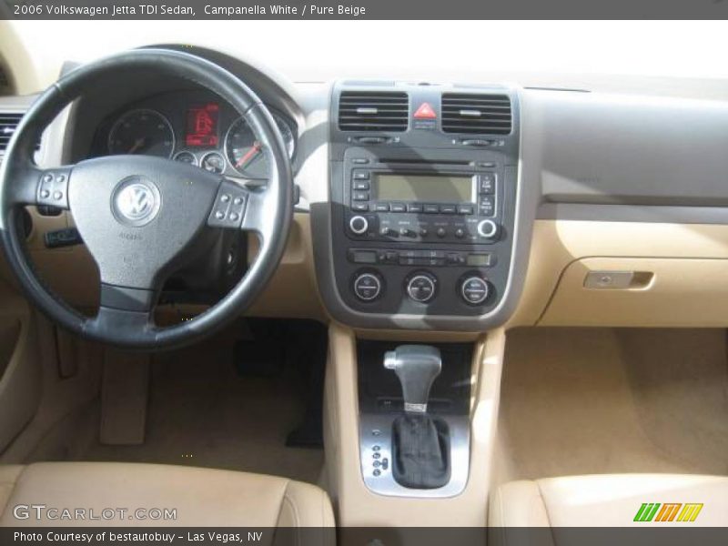 Campanella White / Pure Beige 2006 Volkswagen Jetta TDI Sedan