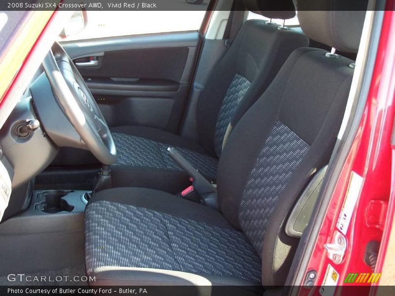 Vivid Red / Black 2008 Suzuki SX4 Crossover AWD