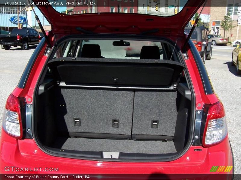 Vivid Red / Black 2008 Suzuki SX4 Crossover AWD
