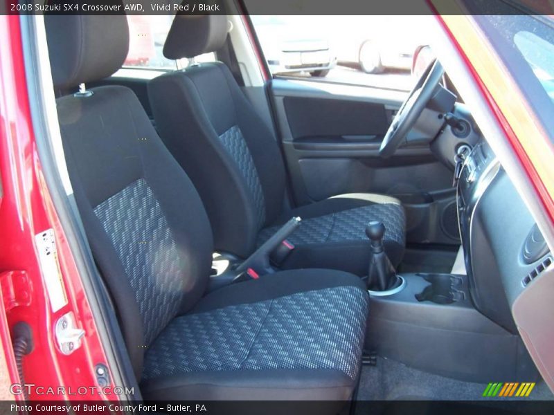 Vivid Red / Black 2008 Suzuki SX4 Crossover AWD