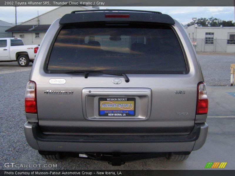 Thunder Cloud Metallic / Gray 2002 Toyota 4Runner SR5