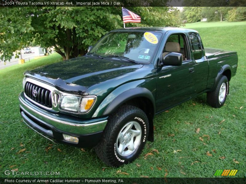 Imperial Jade Mica / Oak 2004 Toyota Tacoma V6 Xtracab 4x4