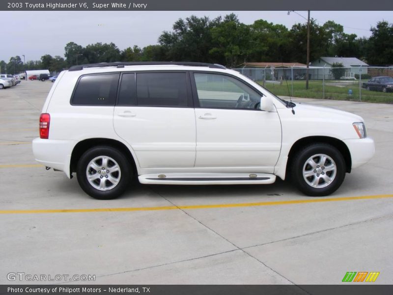 Super White / Ivory 2003 Toyota Highlander V6