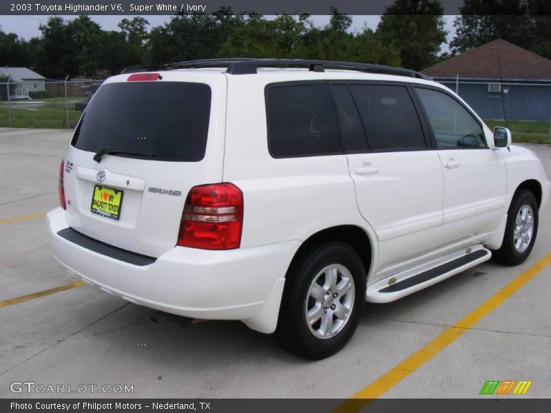 Super White / Ivory 2003 Toyota Highlander V6