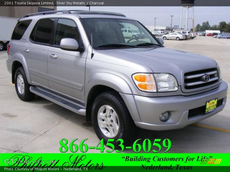 Silver Sky Metallic / Charcoal 2001 Toyota Sequoia Limited