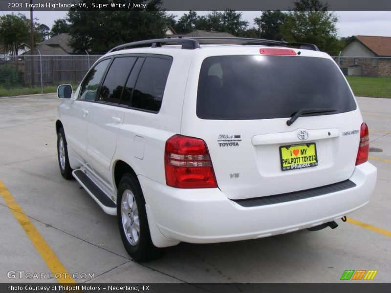 Super White / Ivory 2003 Toyota Highlander V6