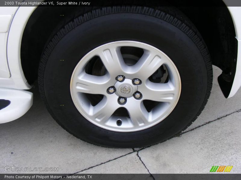 Super White / Ivory 2003 Toyota Highlander V6