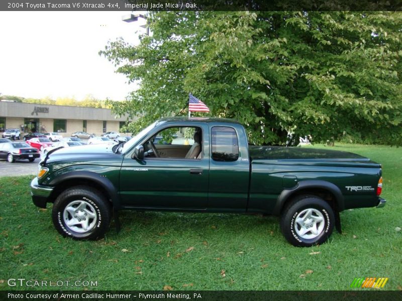 Imperial Jade Mica / Oak 2004 Toyota Tacoma V6 Xtracab 4x4
