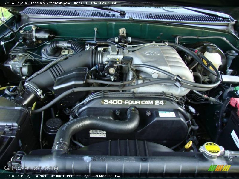 Imperial Jade Mica / Oak 2004 Toyota Tacoma V6 Xtracab 4x4