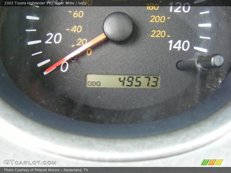 Super White / Ivory 2003 Toyota Highlander V6