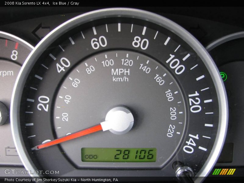 Ice Blue / Gray 2008 Kia Sorento LX 4x4