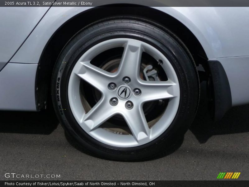 Satin Silver Metallic / Ebony 2005 Acura TL 3.2