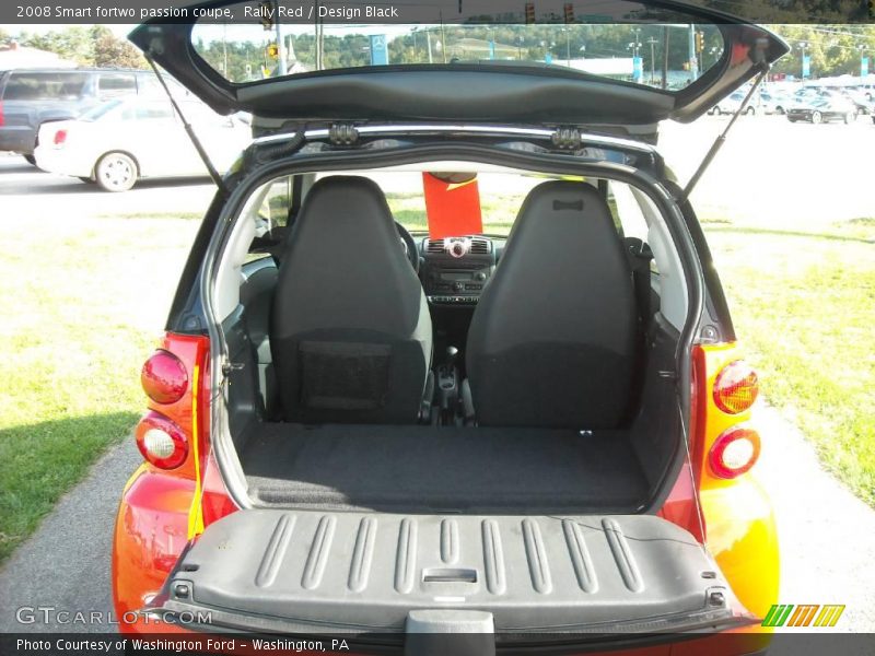 Rally Red / Design Black 2008 Smart fortwo passion coupe