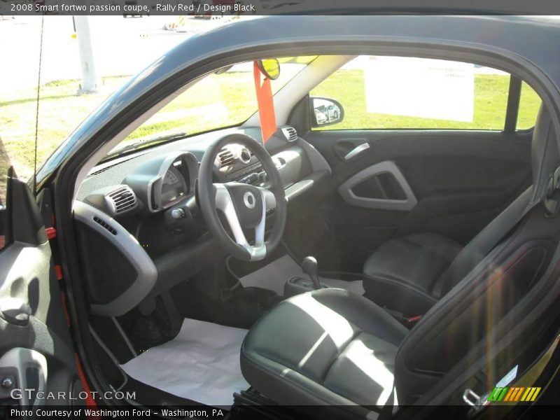 Rally Red / Design Black 2008 Smart fortwo passion coupe