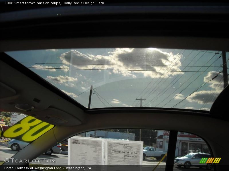 Rally Red / Design Black 2008 Smart fortwo passion coupe