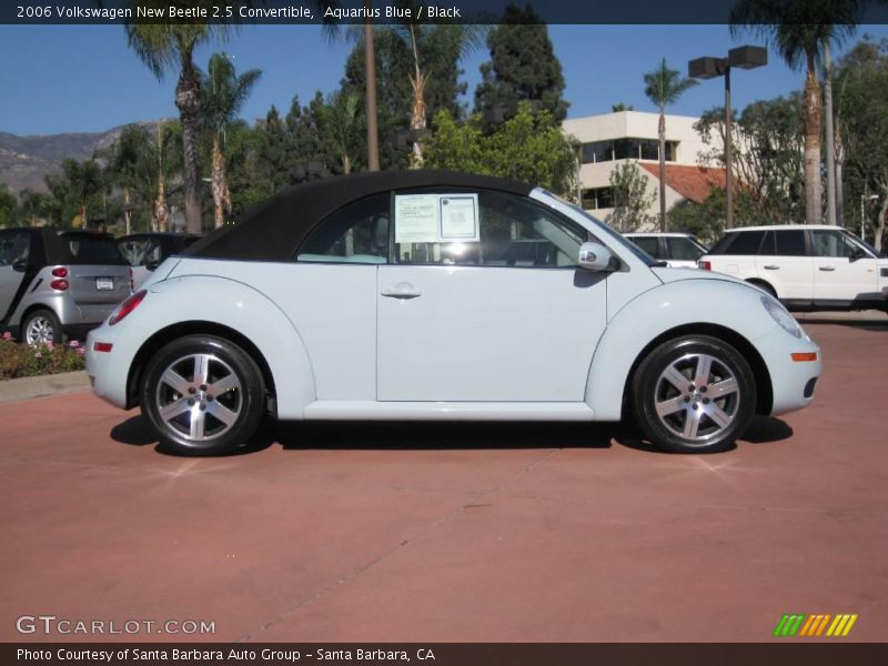 Aquarius Blue / Black 2006 Volkswagen New Beetle 2.5 Convertible