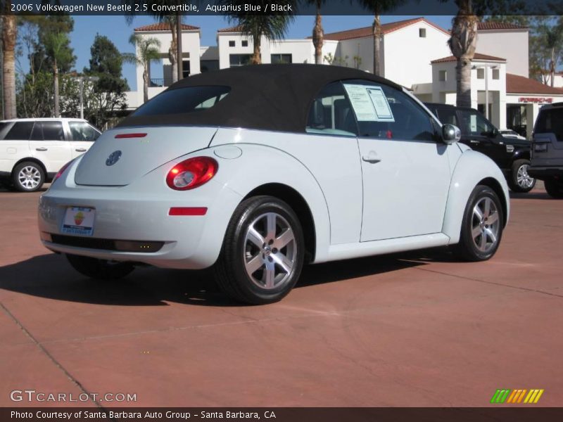 Aquarius Blue / Black 2006 Volkswagen New Beetle 2.5 Convertible