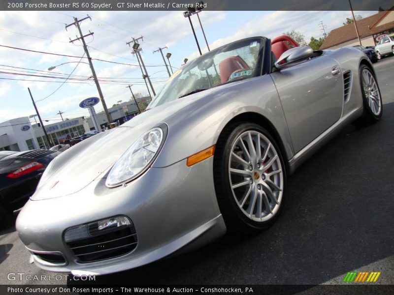 GT Silver Metallic / Carrera Red 2008 Porsche Boxster RS 60 Spyder