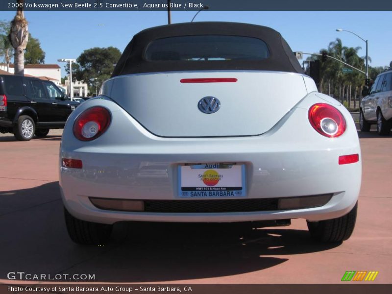 Aquarius Blue / Black 2006 Volkswagen New Beetle 2.5 Convertible