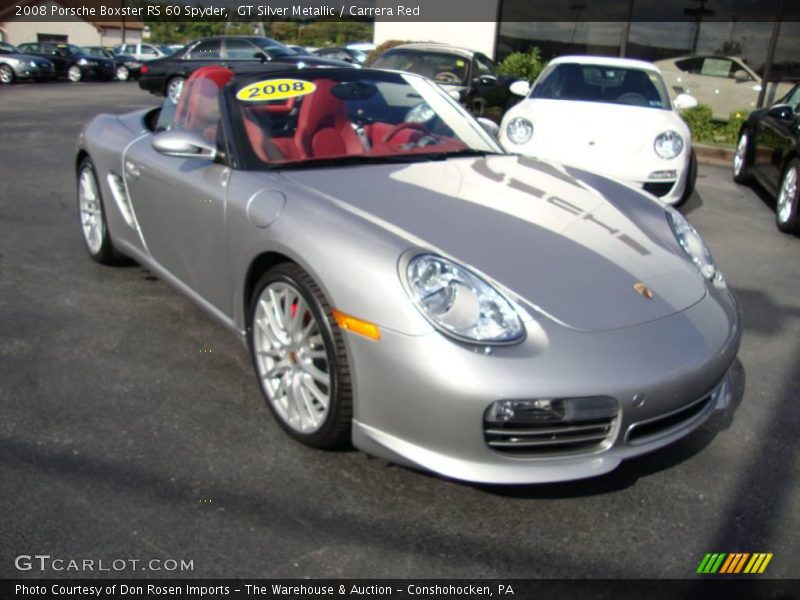 GT Silver Metallic / Carrera Red 2008 Porsche Boxster RS 60 Spyder