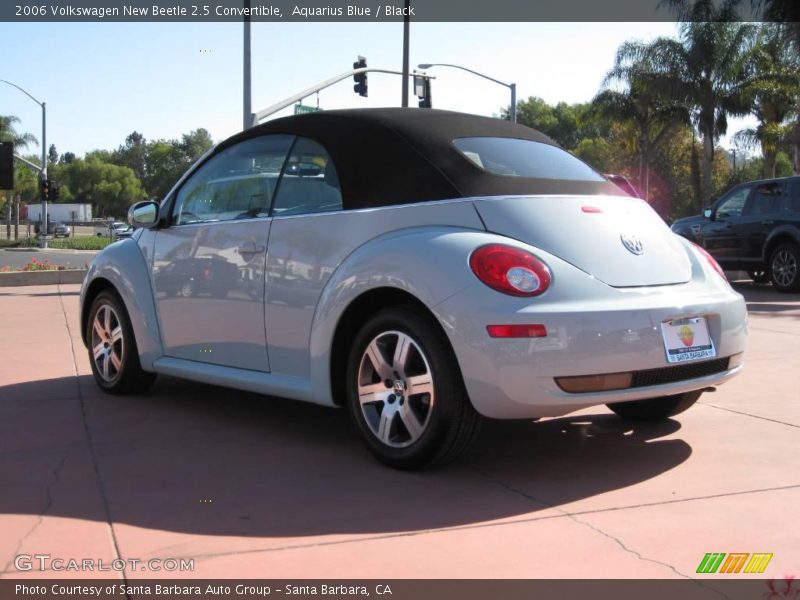 Aquarius Blue / Black 2006 Volkswagen New Beetle 2.5 Convertible