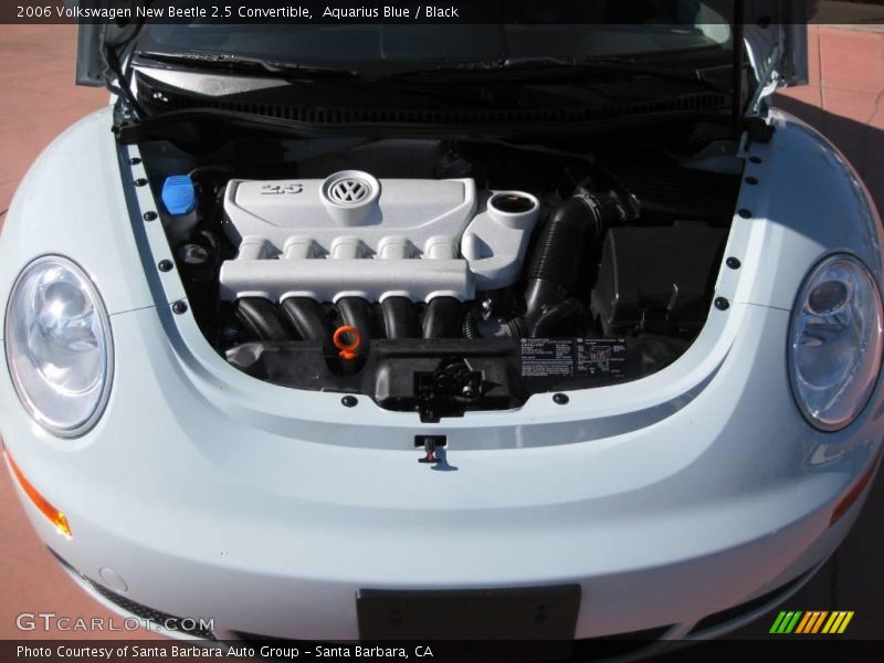 Aquarius Blue / Black 2006 Volkswagen New Beetle 2.5 Convertible