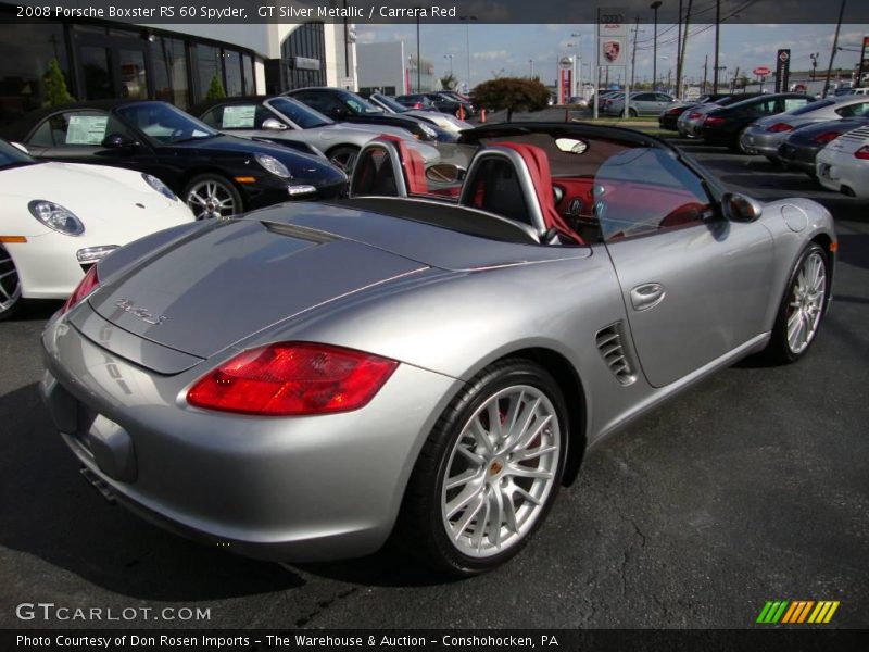 GT Silver Metallic / Carrera Red 2008 Porsche Boxster RS 60 Spyder