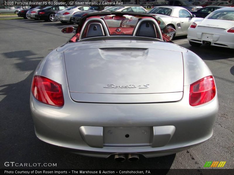 GT Silver Metallic / Carrera Red 2008 Porsche Boxster RS 60 Spyder