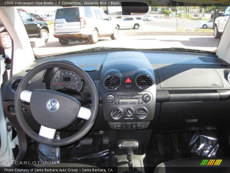 Aquarius Blue / Black 2006 Volkswagen New Beetle 2.5 Convertible