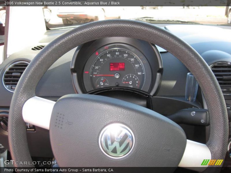 Aquarius Blue / Black 2006 Volkswagen New Beetle 2.5 Convertible