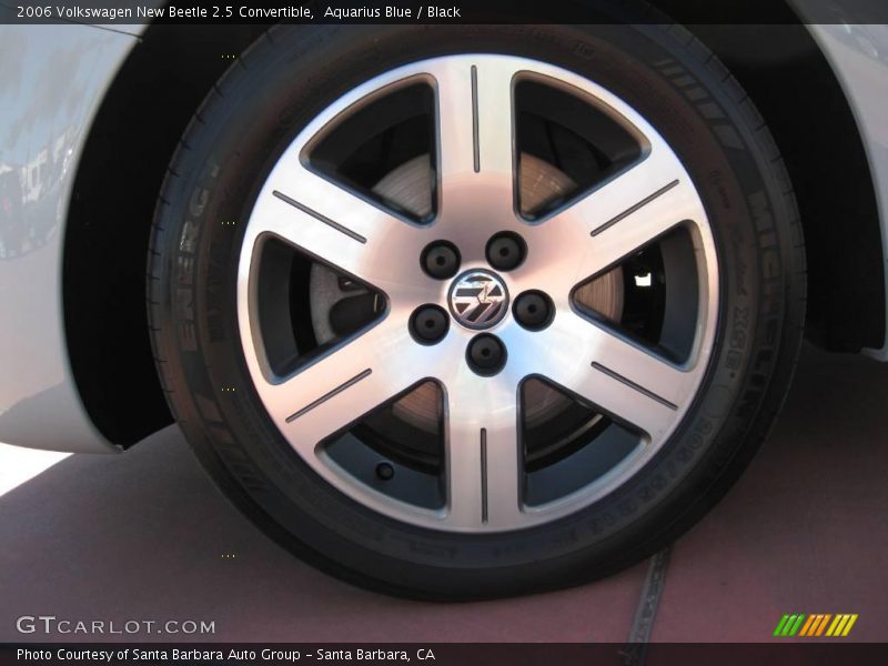 Aquarius Blue / Black 2006 Volkswagen New Beetle 2.5 Convertible