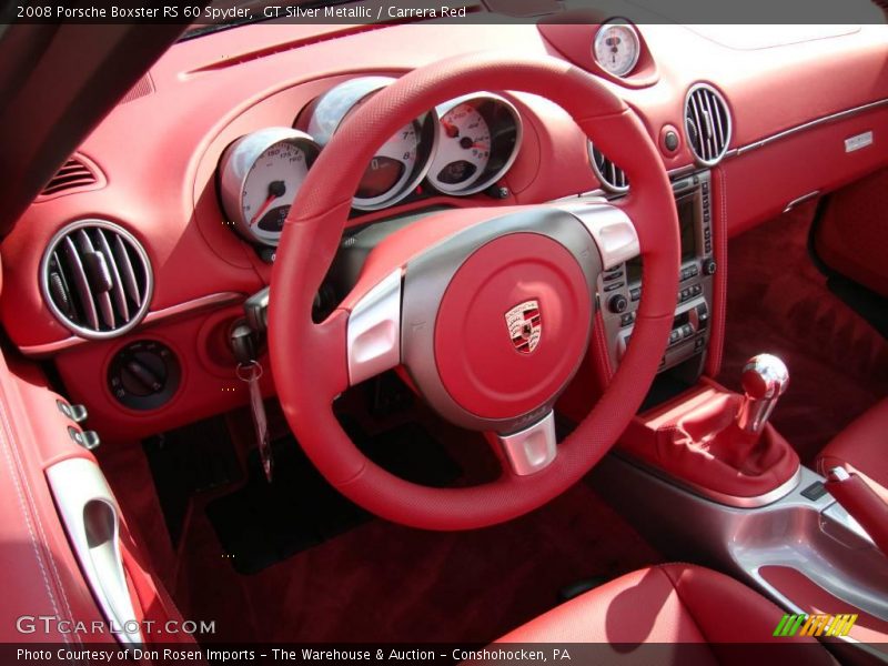 GT Silver Metallic / Carrera Red 2008 Porsche Boxster RS 60 Spyder