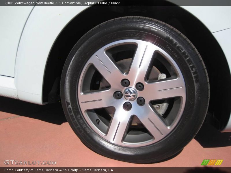 Aquarius Blue / Black 2006 Volkswagen New Beetle 2.5 Convertible